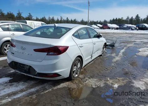 2019 Hyundai Elantra Sel z USA, uszkodzony, nr VIN 5NPD84LF4KH480163